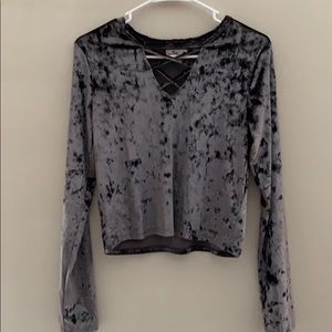 Velvet Long sleeve top